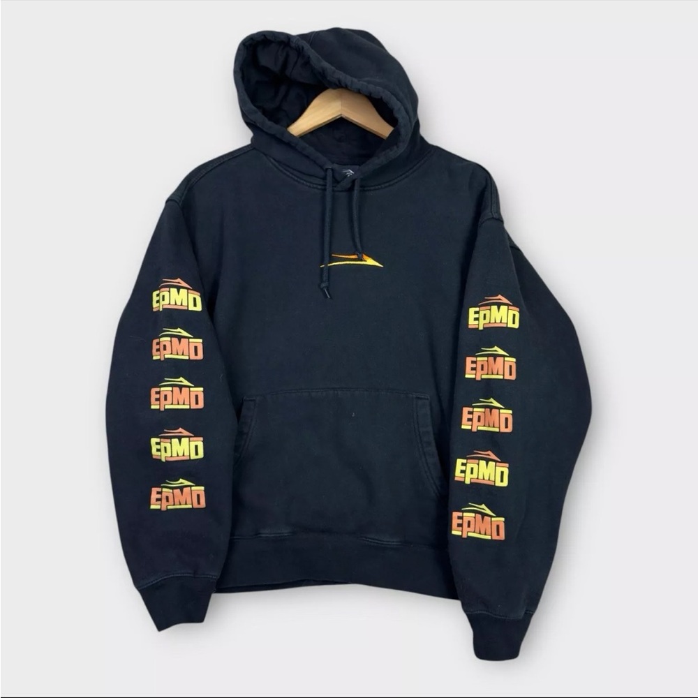 Lakai x EPMD Pullover Hoodie Mens Large Black Skateboarding Hip Hop Rap Hop Duo